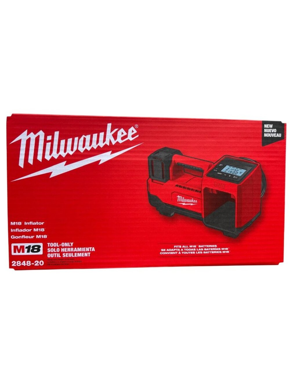 Milwaukee M18 18V Cordless Tire Inflator (2848-20)